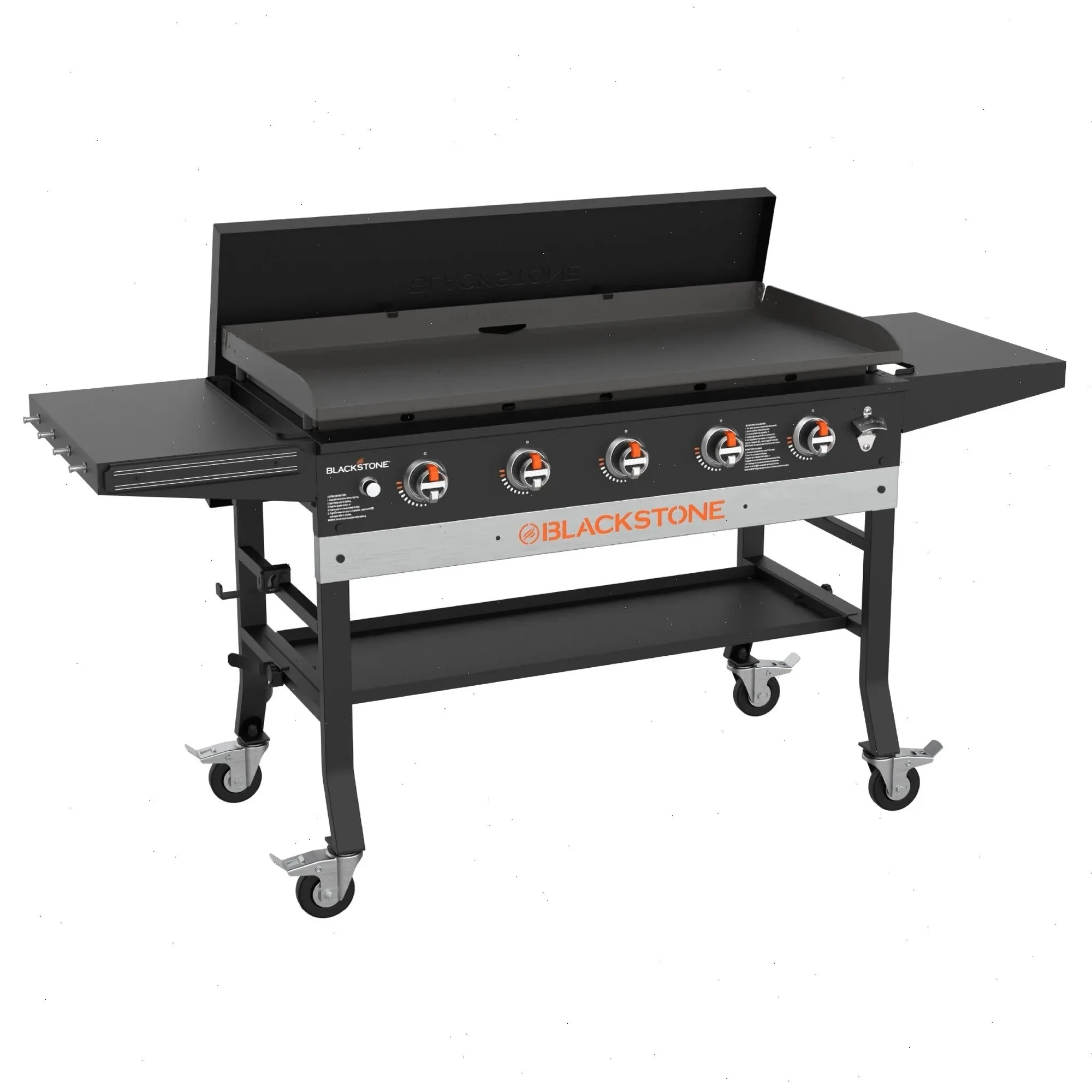 Cocinar para muchos en una plancha de 44" con tapa dura