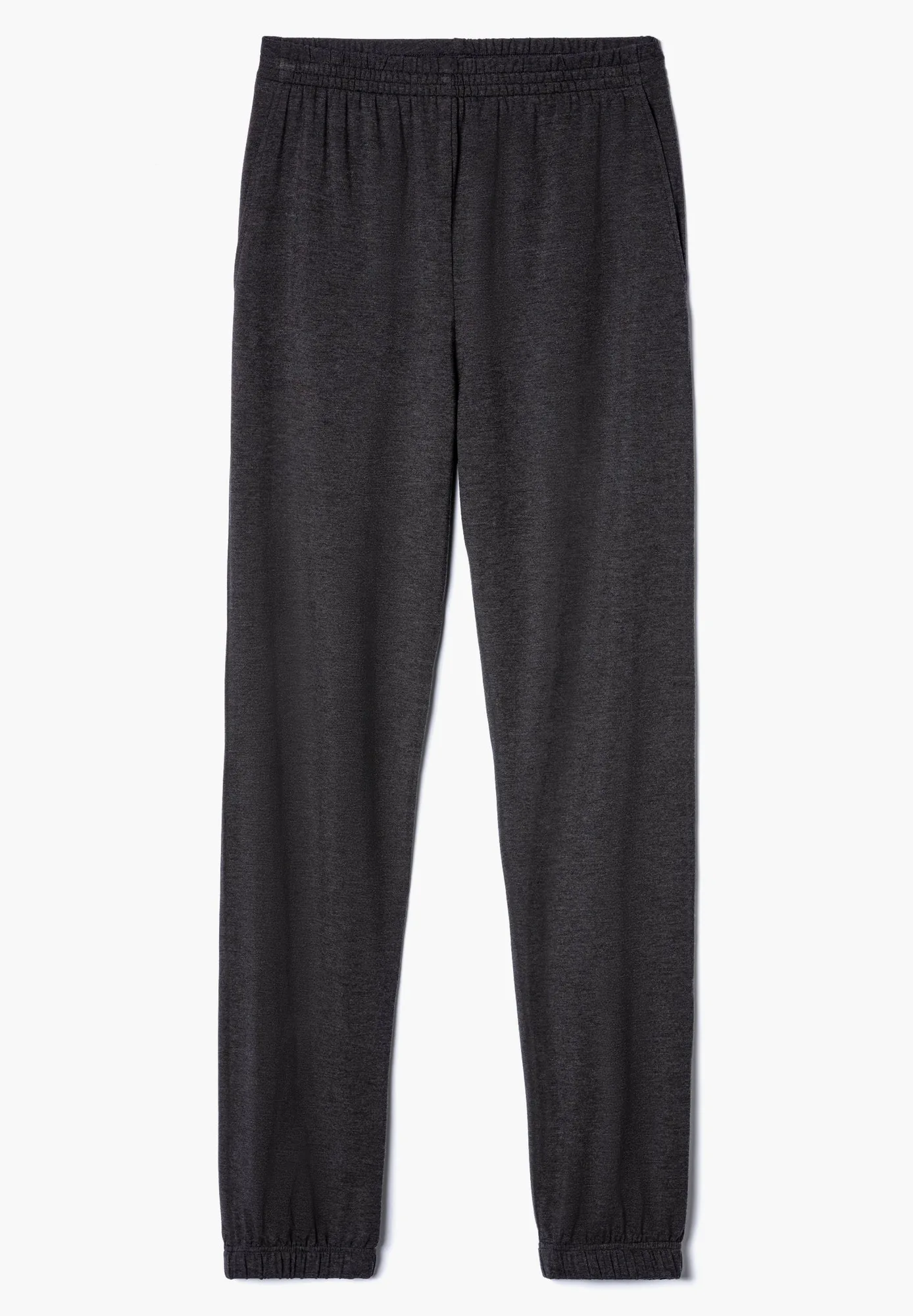 Soft Lounge | Hose lang mit Bündchen - dark grey mélange