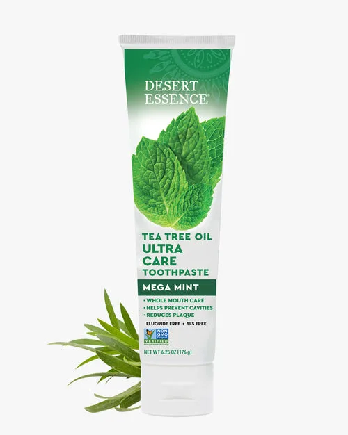 مراجعة معجون أسنان زيت شجرة الشاي للعناية الفائقة: ما يمكن توقعه من Desert Essence