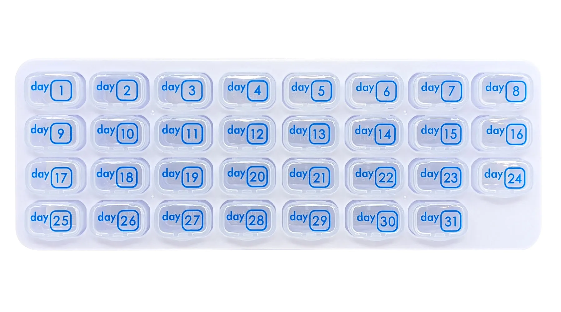 Cómo usar un pastillero de 31 días con compartimentos extraíbles