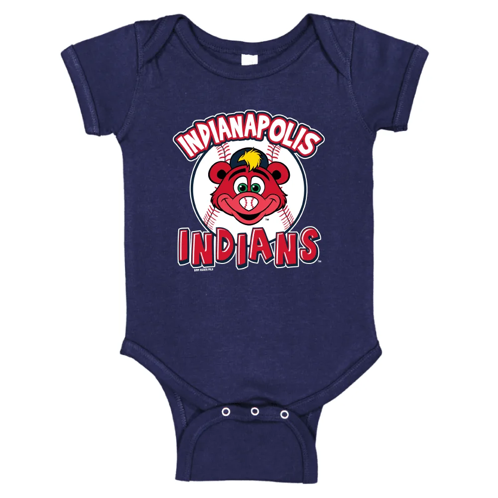 Body tutina per bebè blu scuro Rowdie Indianapolis Indians