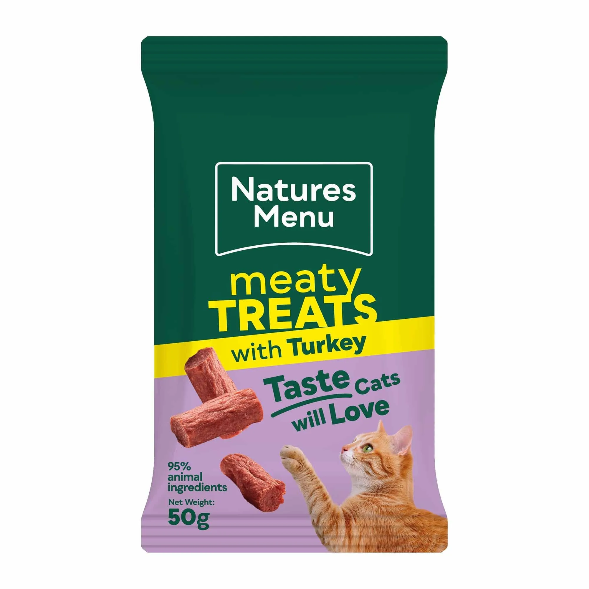 Premios carnosos Natures Menu: ¿pavo o salmón para gatos?