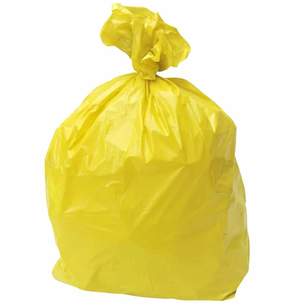 Yellow Refuse Sacks 1×200