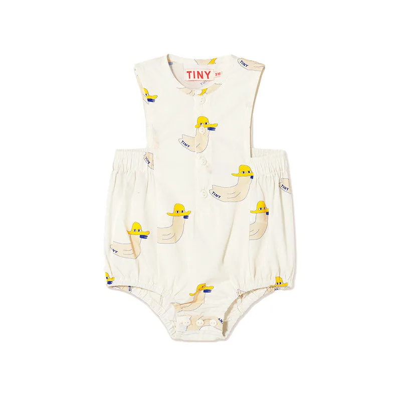 Woven Baby Body, Ducks 6 Months / 62