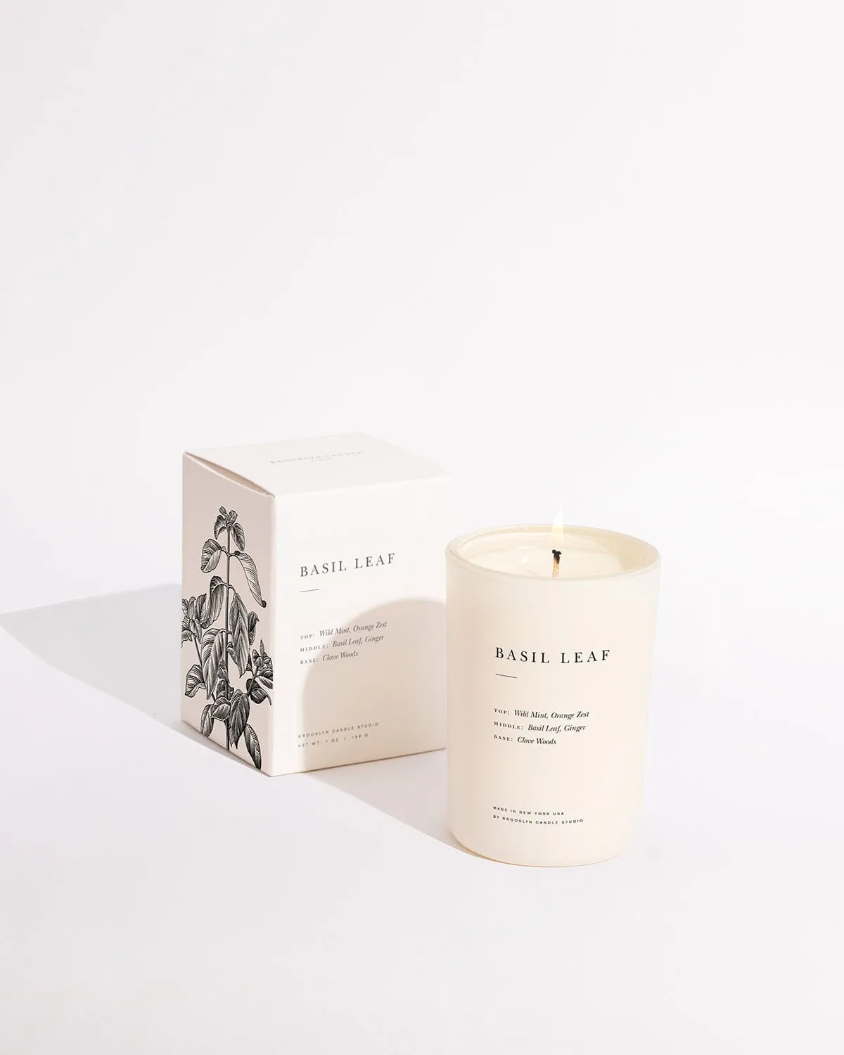 Limited Edition Basil Leaf Candle