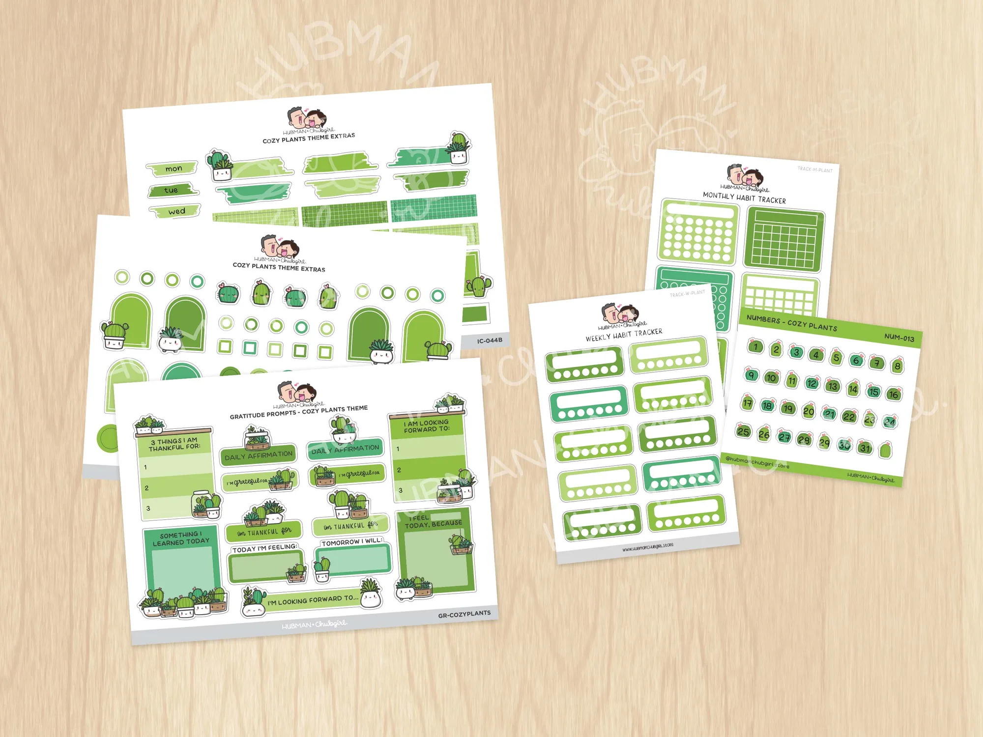 Cozy Plants Journaling Extras Sticker Set