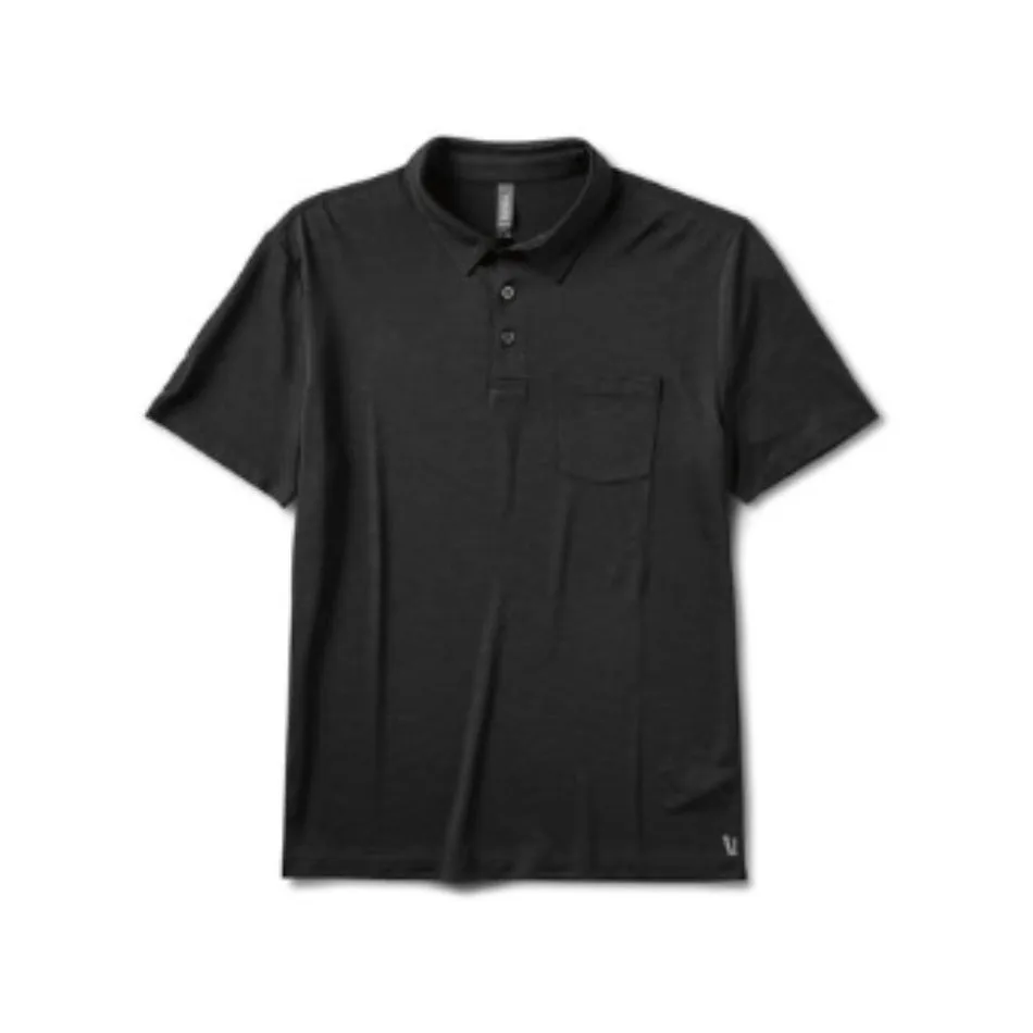 How to Style the Men's Black Vuori Polo for Casual Wear