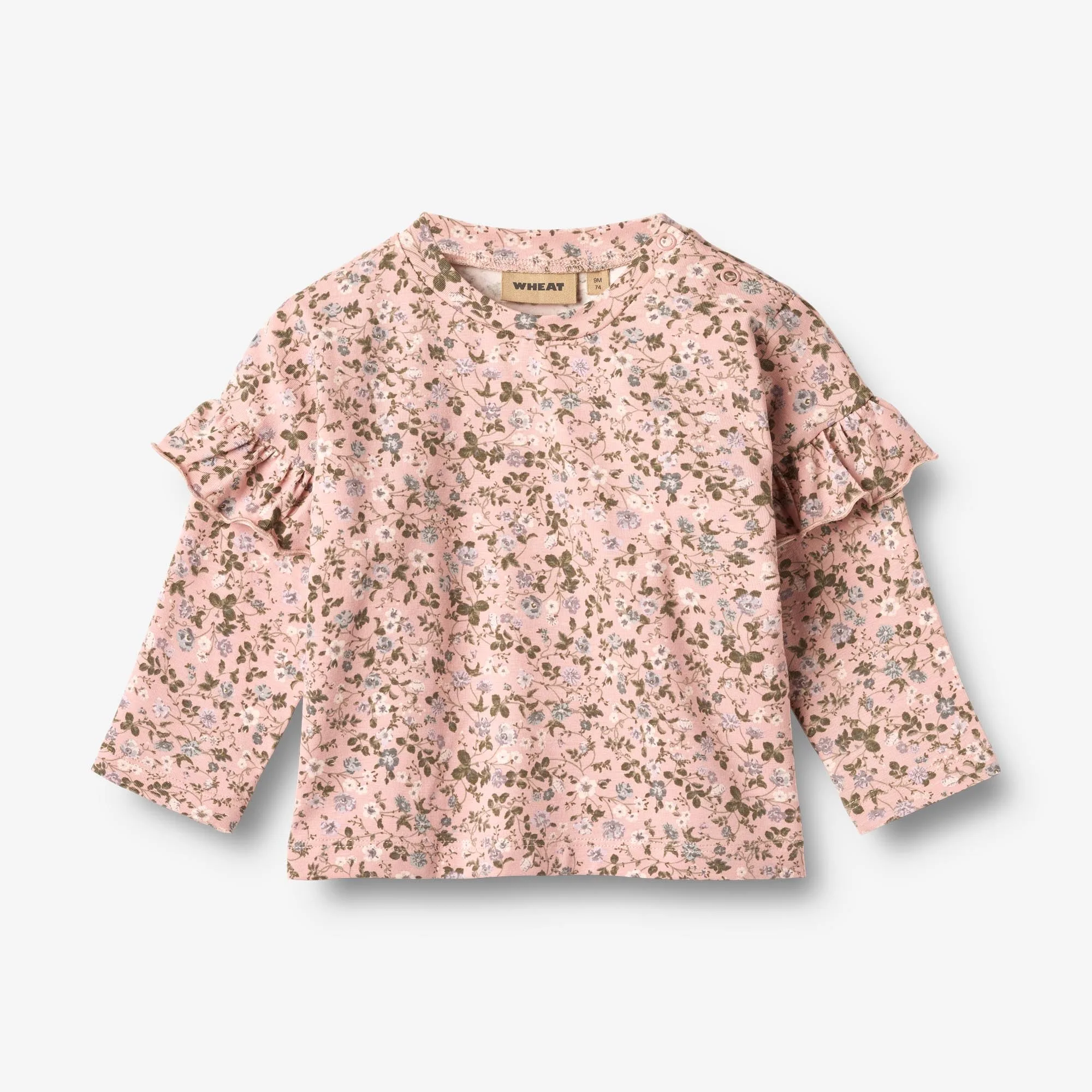 Langærmet T-shirt Belinda - rose powder flowers