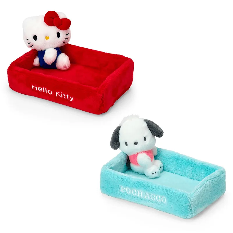 Bandeja cuadrada con mascota de peluche Sanrio