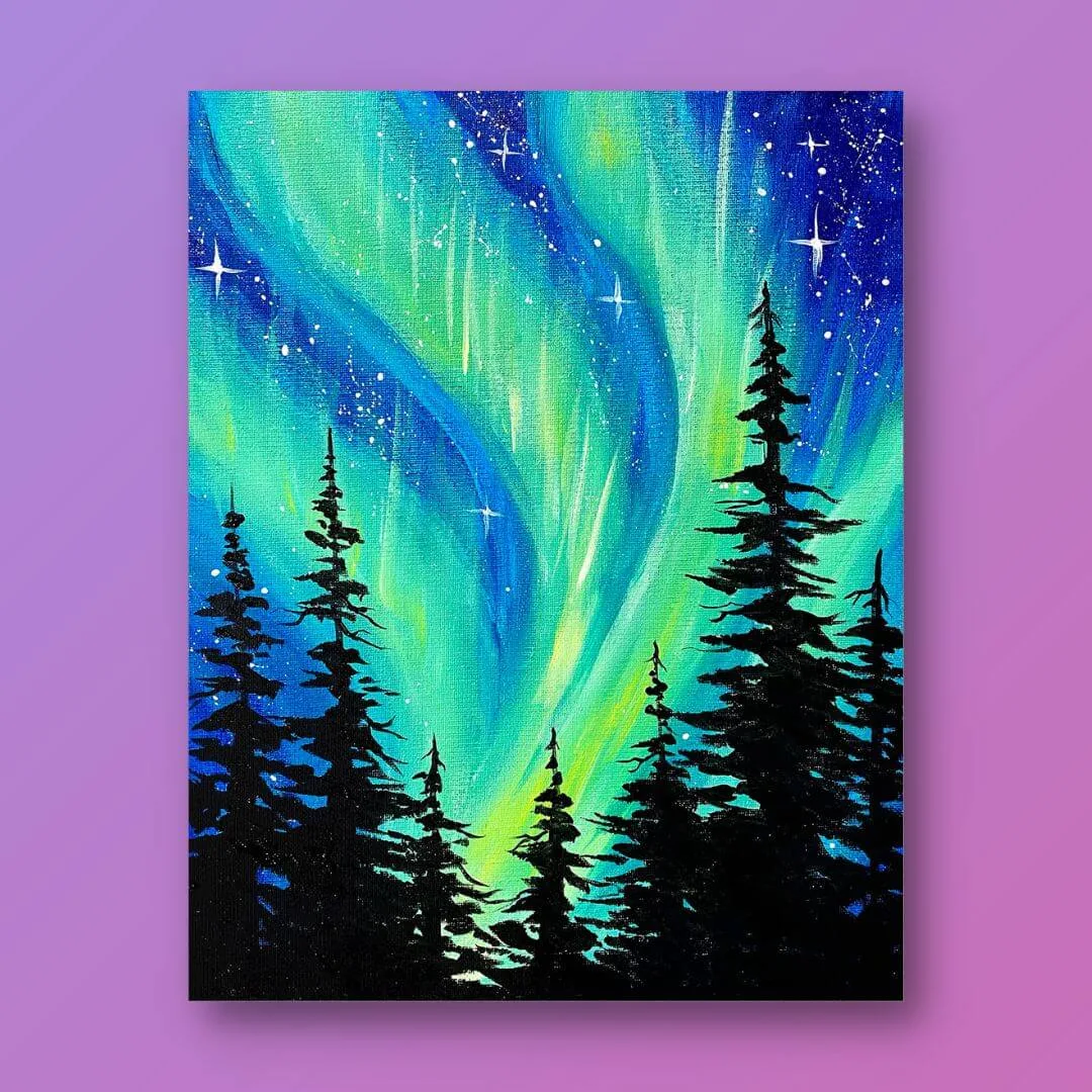 كيف ترسم سماء مجرة باستخدام مجموعة الرسم لمدة ساعة
