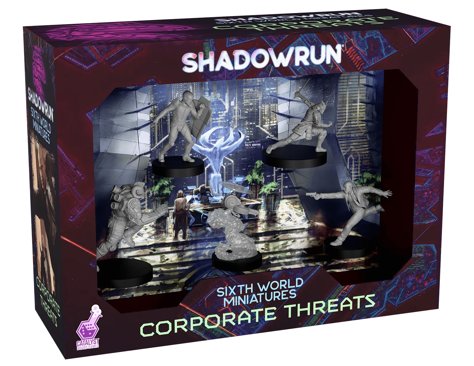 Miniature Shadowrun Corporate Threats: contenuto della scatola
