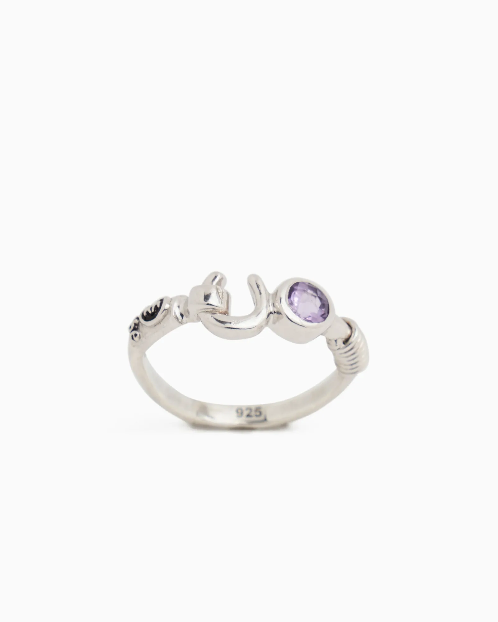 스톤 후크 링 - Amethyst