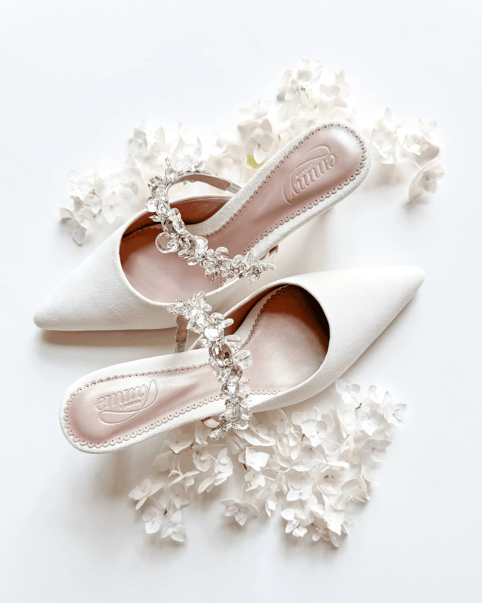 Honor Crystal Ivory Suede Bridal