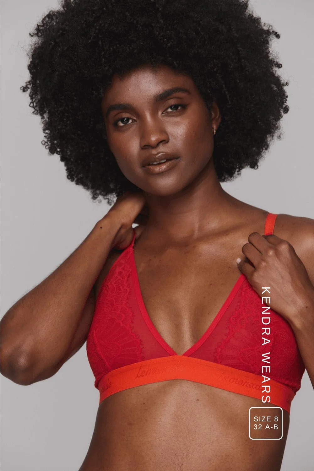 Synergy Lace Bralette - Goji Berry & Orange