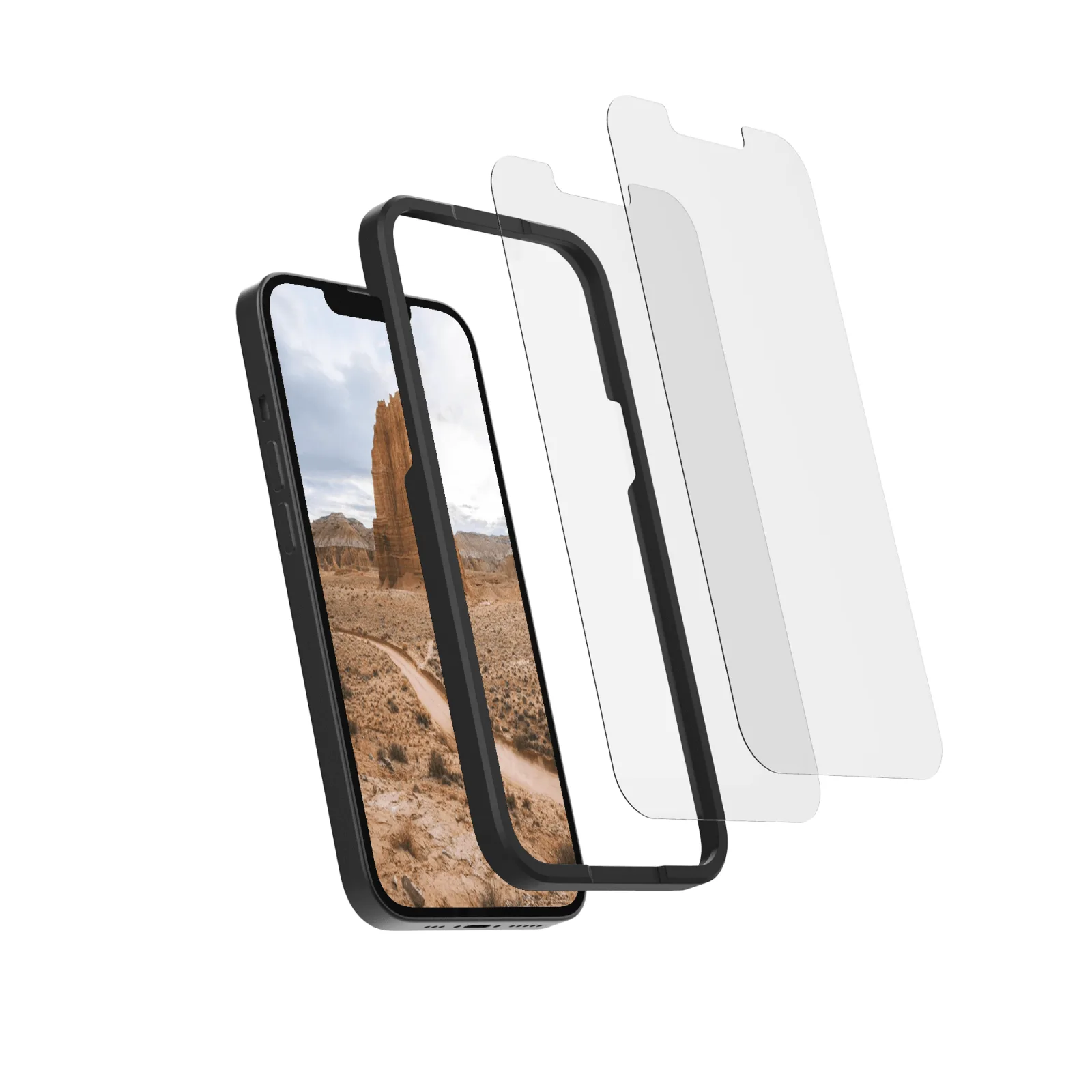 Protector de pantalla de vidrio templado para iPhone 13 Pro Max (2 unidades)