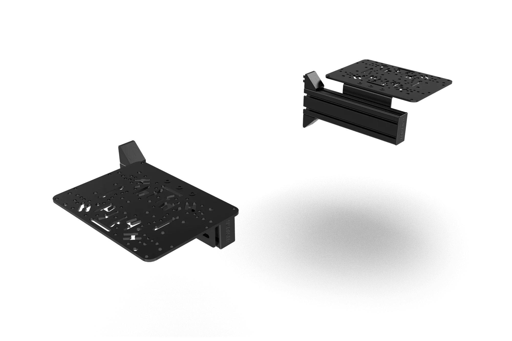 Flight Sim Control Mount Kit – 2 Side Supports, 240mm, for Aluminium Cockpits