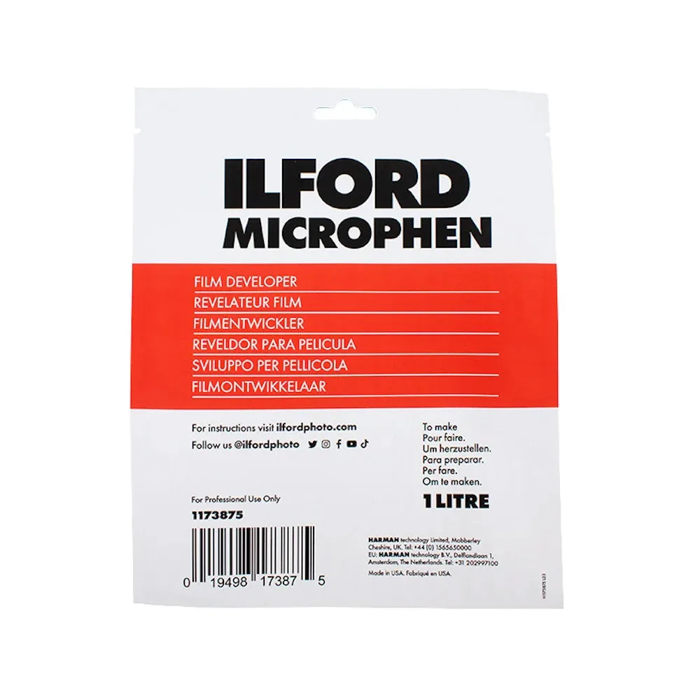 تطوير الأفلام باستخدام مطور Ilford Microphen