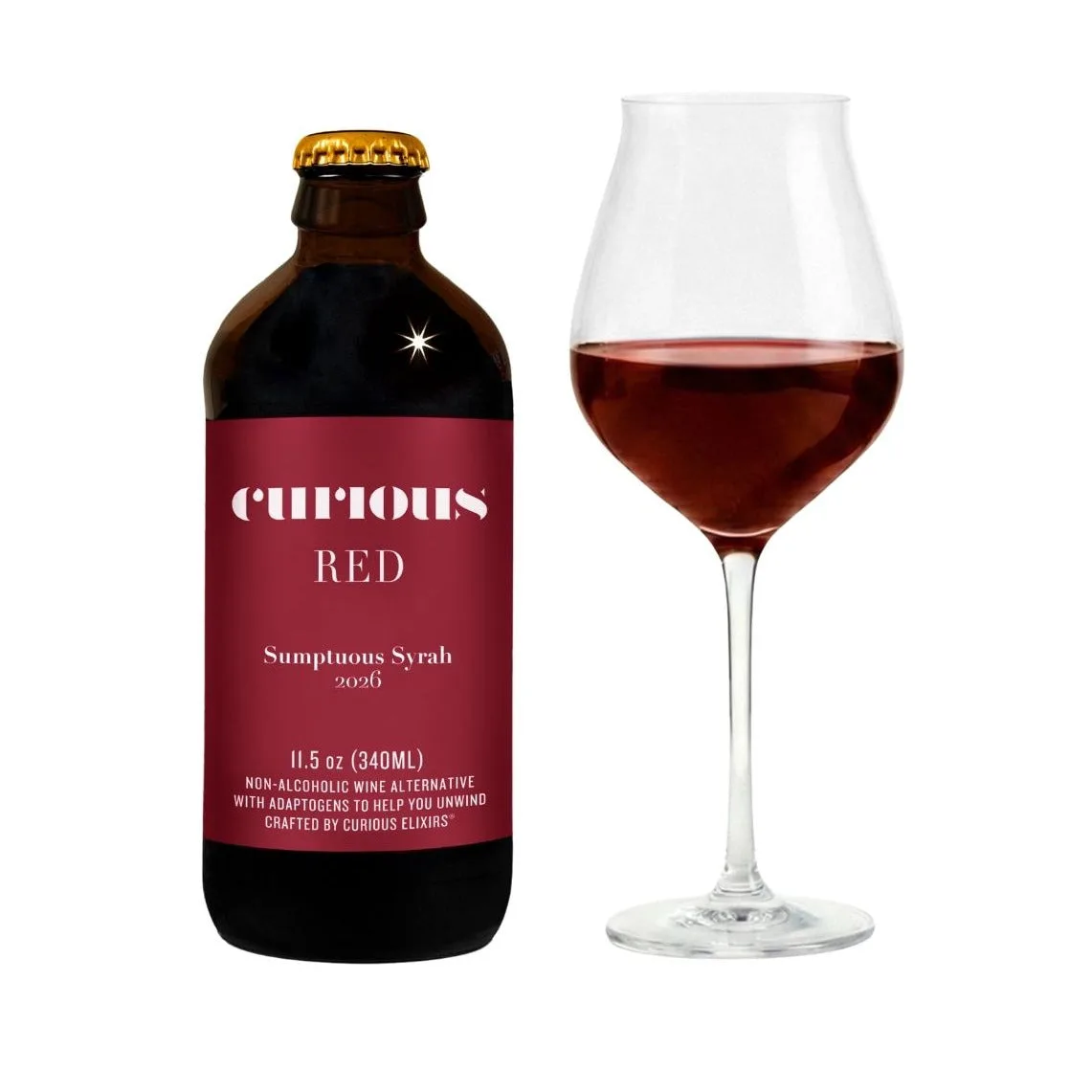 Cómo servir el vino sin alcohol Curious Red
