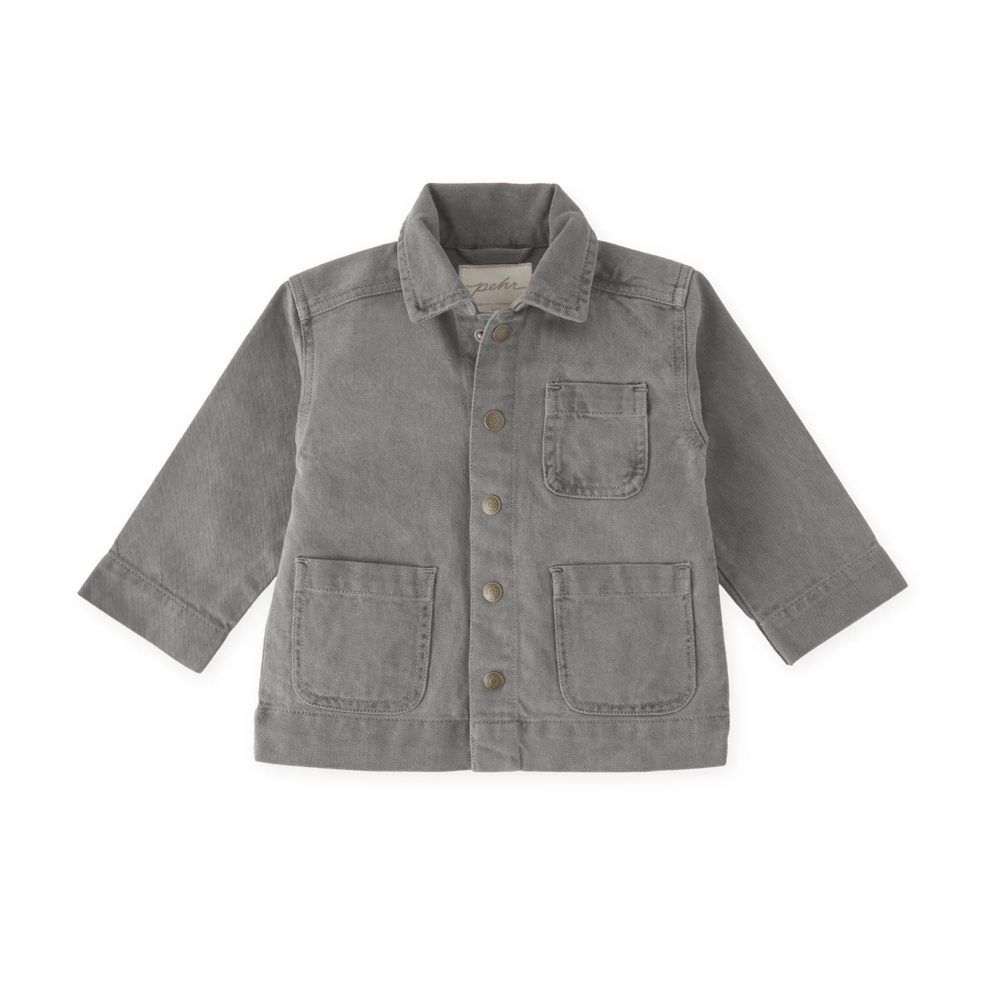 Veste de travail en twill vintage pour tout-petits : une couche durable