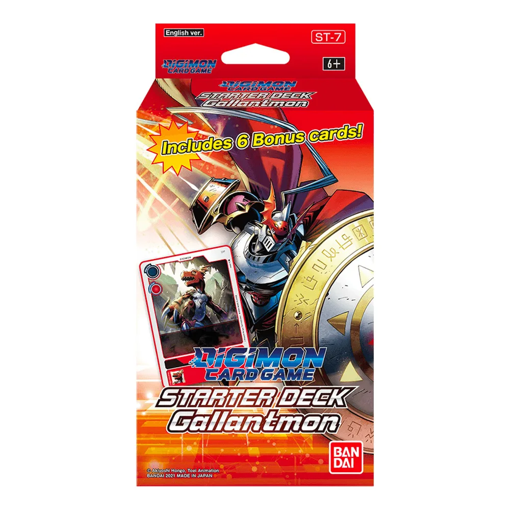 เกมการ์ดดิจิ มอน เทรดดิ้งการ์ดเกม: ดีสเพลย์สตาร์เตอร์เด็ค - Gallantmon