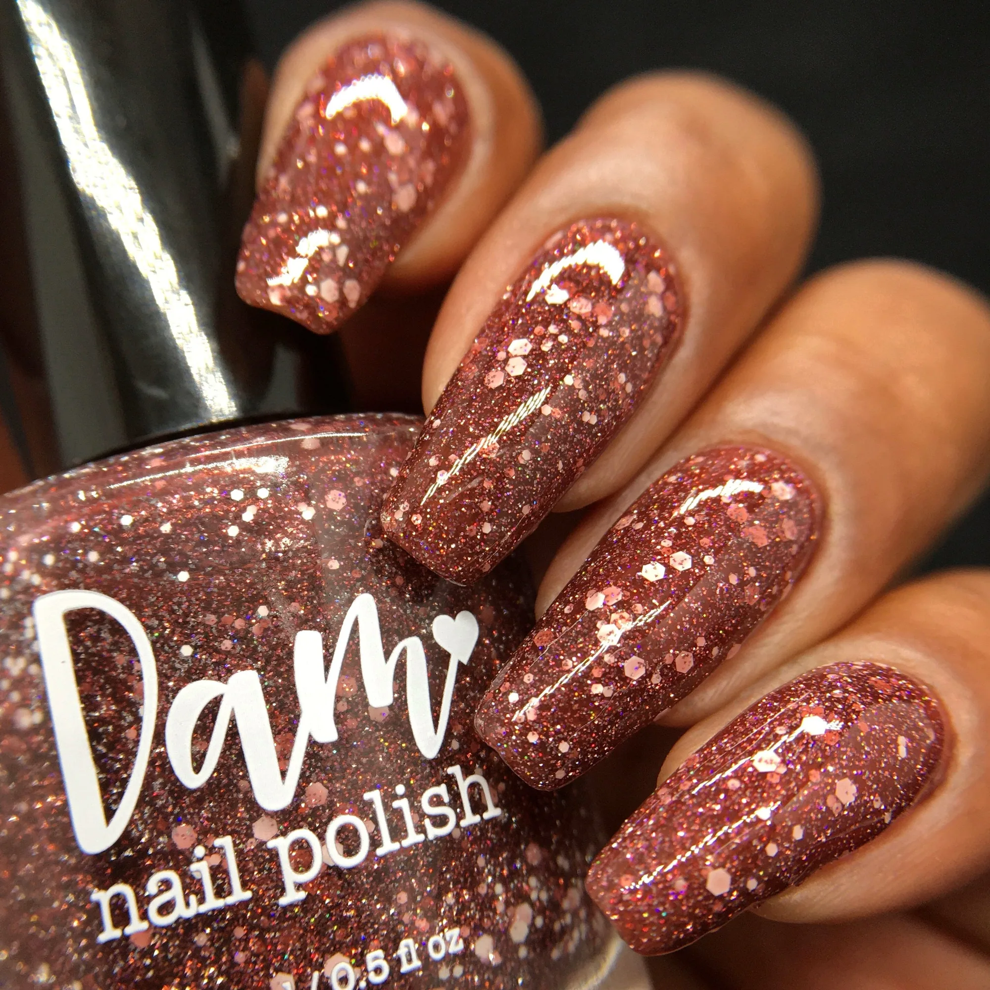 Bear Nap - Brown Reflective Glitter Nail Polish - Hibernation Collection