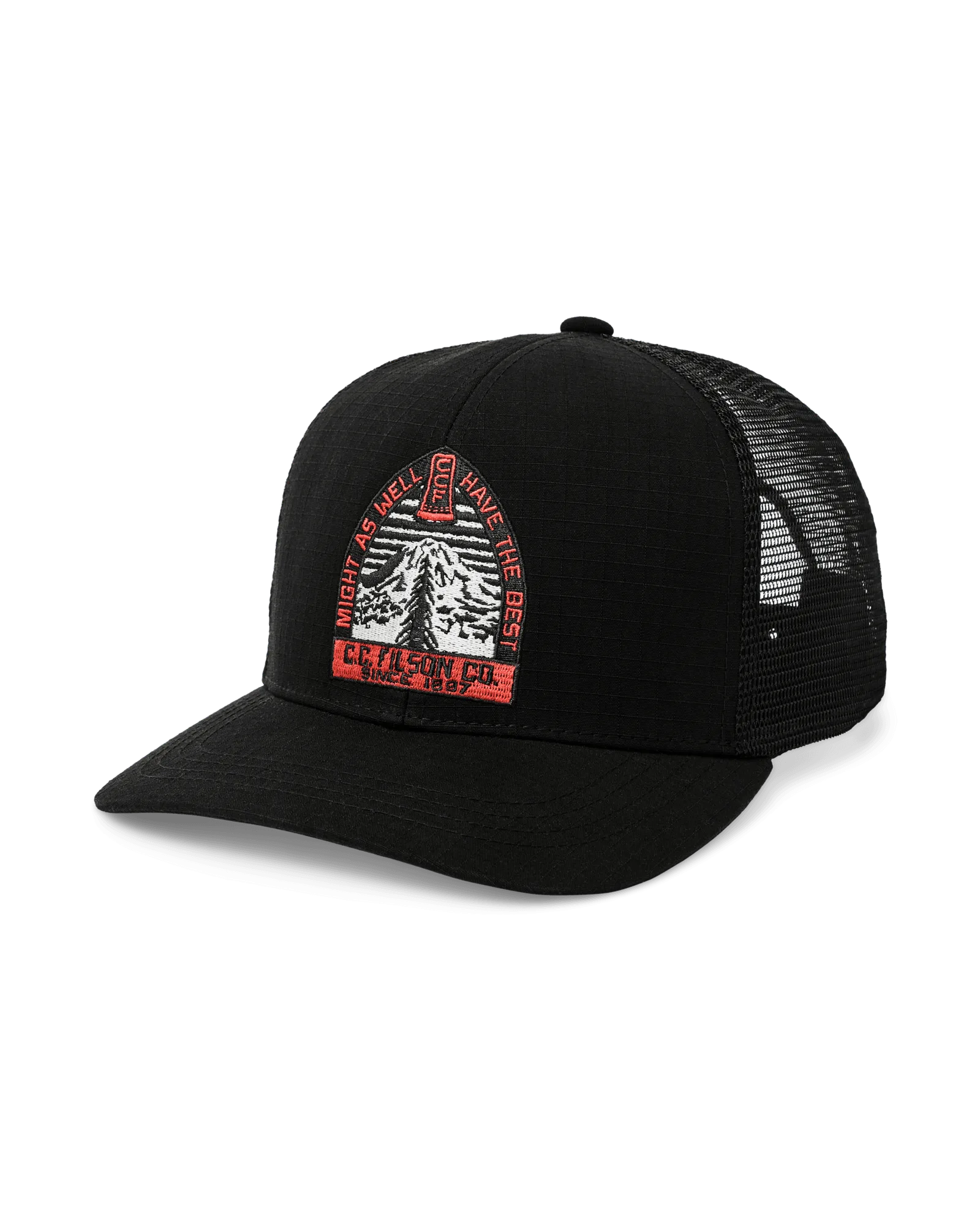 Forestry Logger Mesh Cap - Faded Black