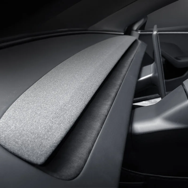 Cache tableau de bord inférieur EVANNEX en Alcantara pour Tesla Model 3 Highland 2024