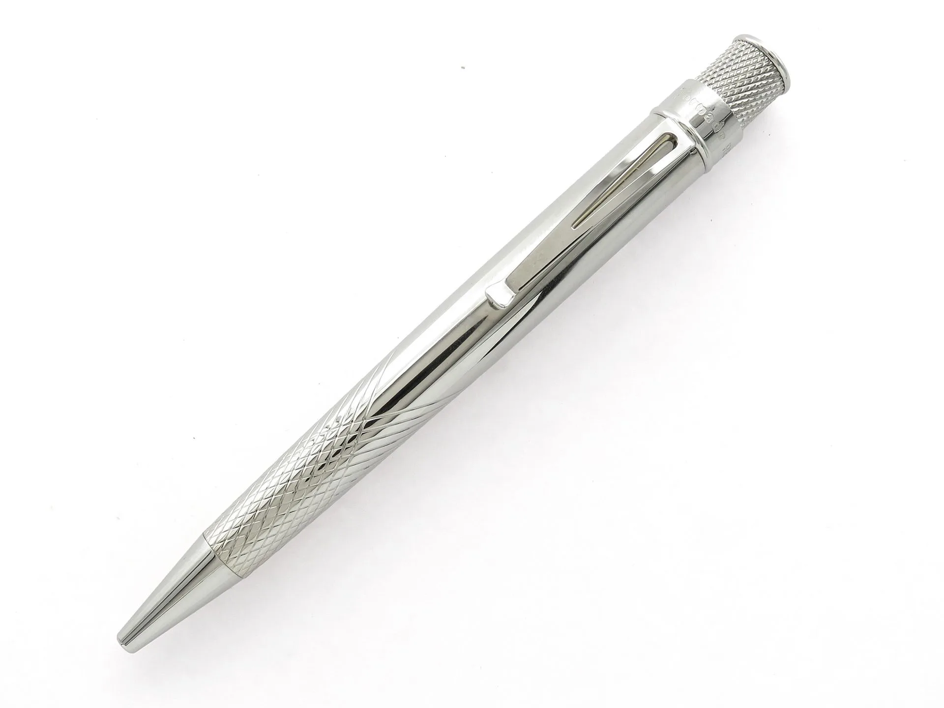 Retro51 Tornado PROOF - Chrome Etched Pattern Ballpoint Pen
