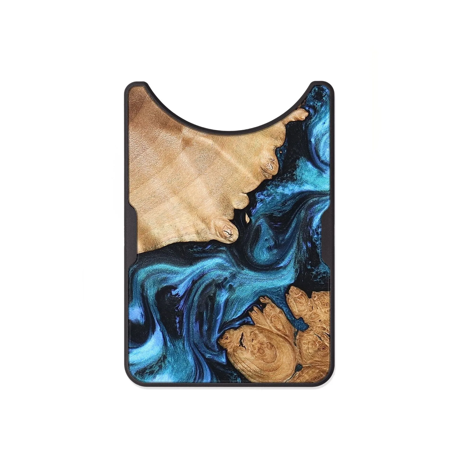 Alloy Wood Wallet - Maisie (Blue, 824048)