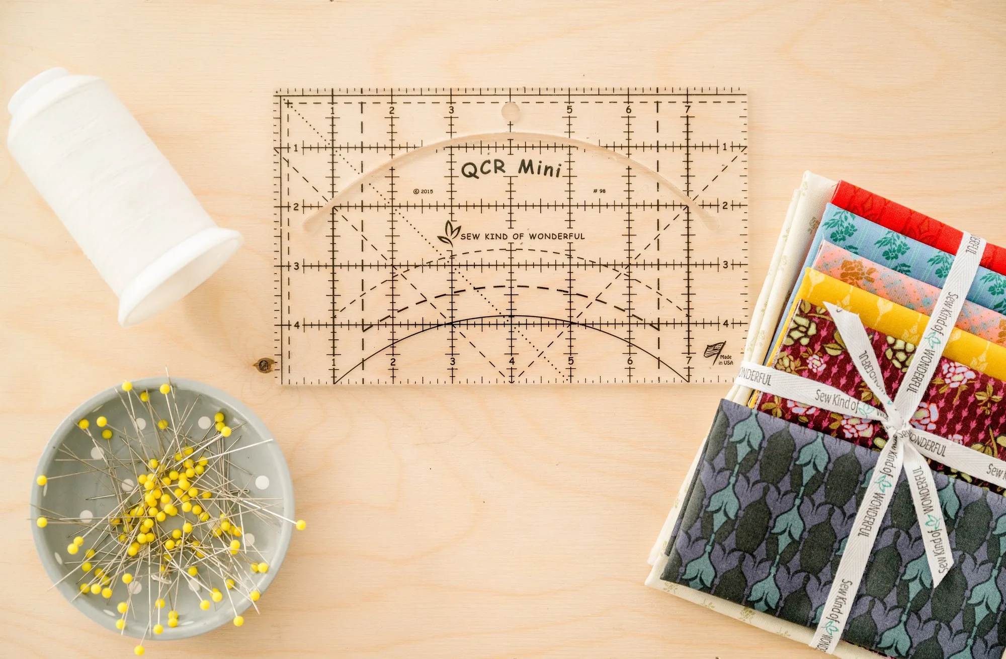 Como usar a régua QCR Mini para quilting curvo