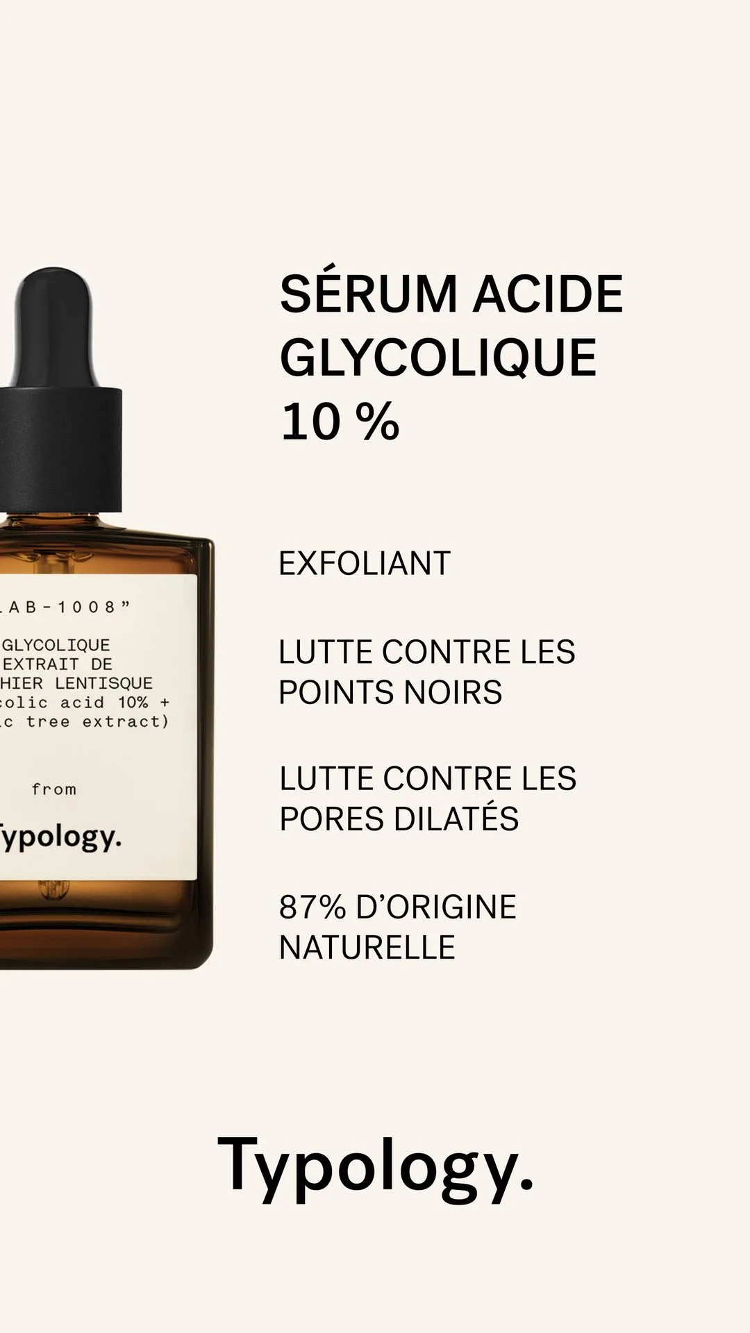 Sérum Exfoliant — Acide glycolique 10 % + Extrait de pistachier lentisque