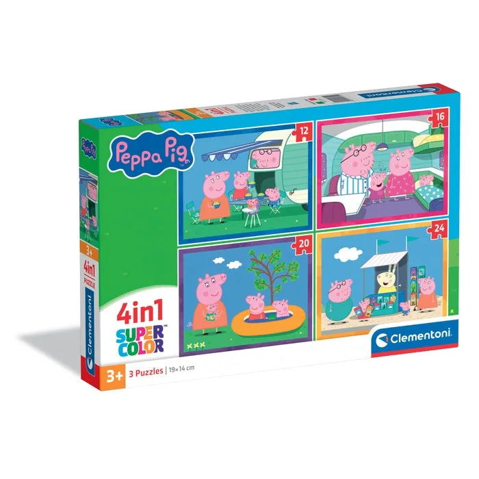PEPPA PIG - 1x12 + 1x16 + 1x20 + 1x24 piezas