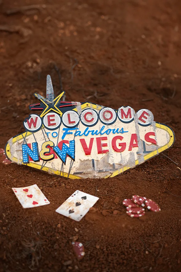 Fallout Welcome to New Vegas Metal Sign