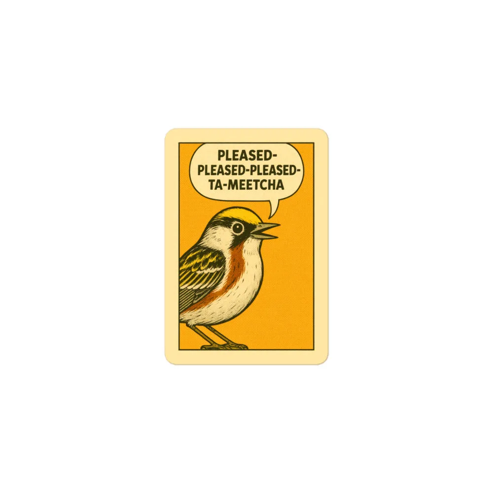 Chestnut-Sided Warbler Song Sticker