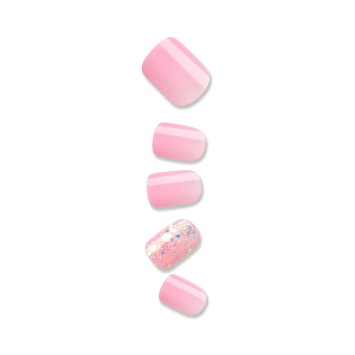 Impress Design Faux ongles press-on sans colle - Wide Fit - Dream It Up | Design, Rose, Court, Squoval Élargi, Manucure