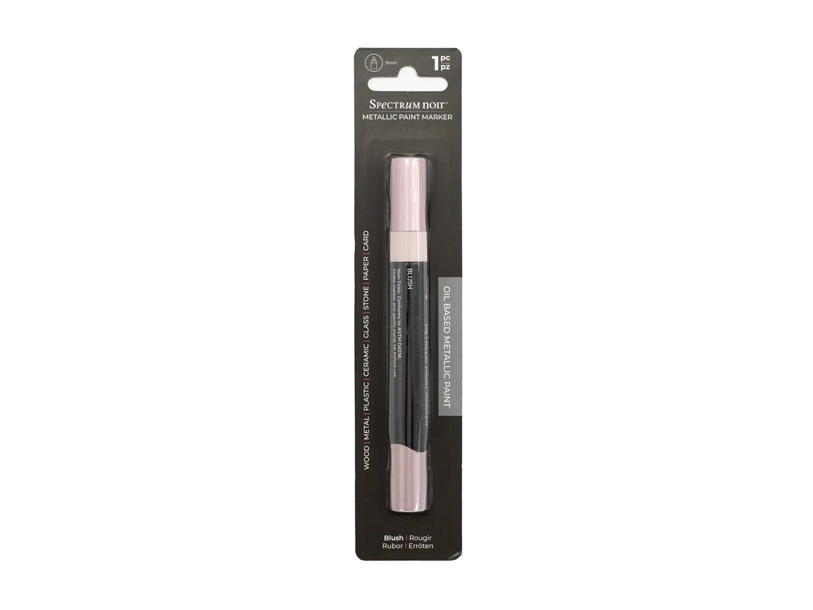 Spectrum Noir - Metallic-Lackmarker (1 Stück) - Blush - 3 mm Rundspitze