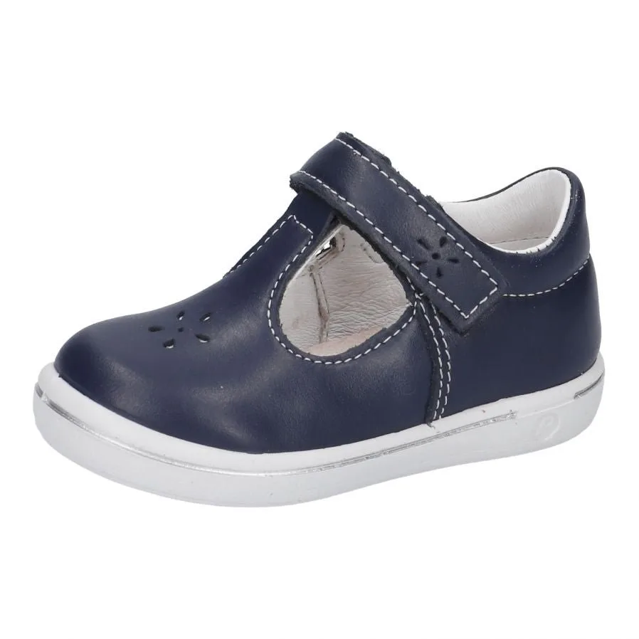 Ricosta: Buty Winona T-Bar na rzepy - Nautica / granat