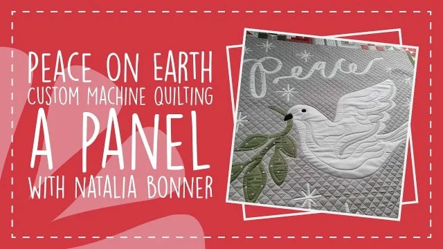 Custom Machine Quilting a Panel