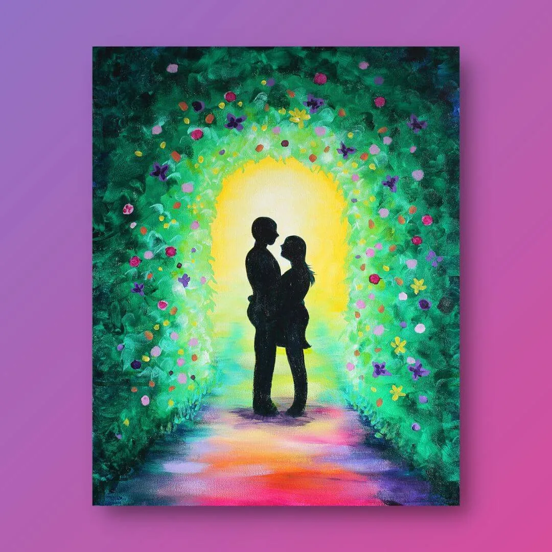 Paint a Cozy Garden Arch Scene with Your Kit
