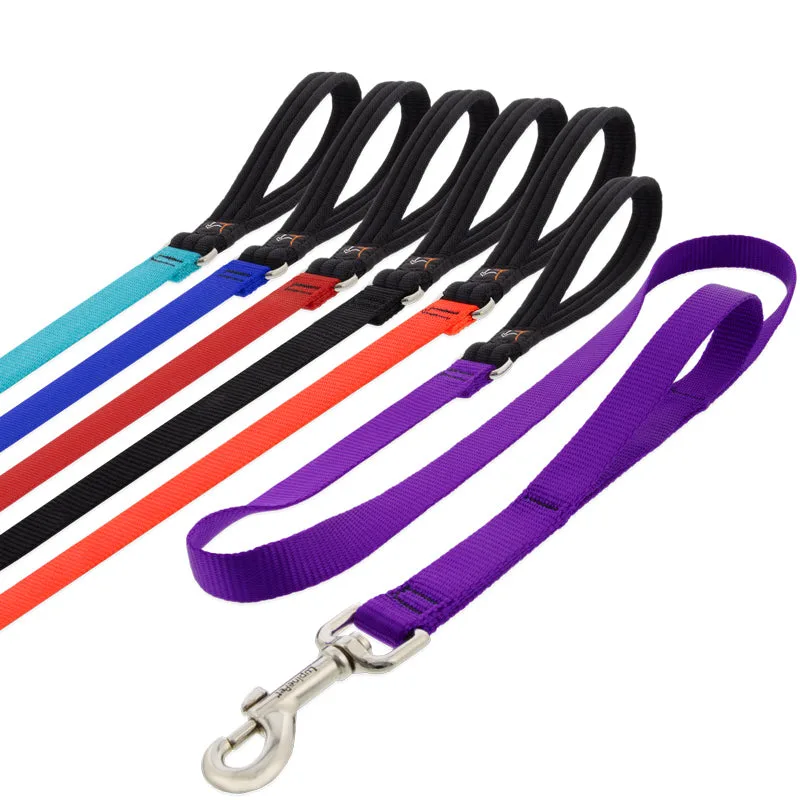 Basic Solids Double Handle Dog Leash