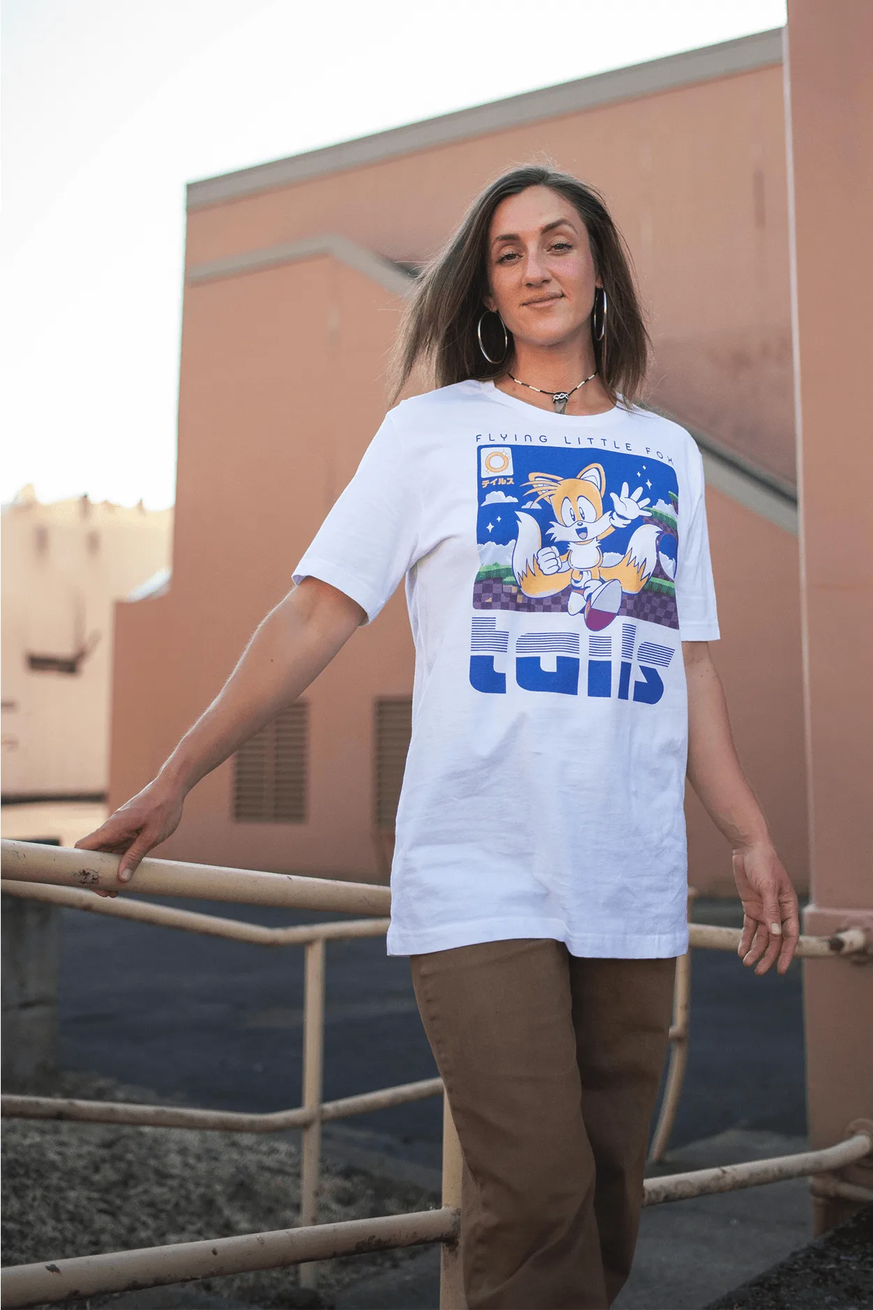 Style the Sonic Tails Flying Little Fox Tee