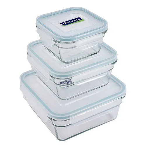 Glasslock Oven Safe Square 6pc set