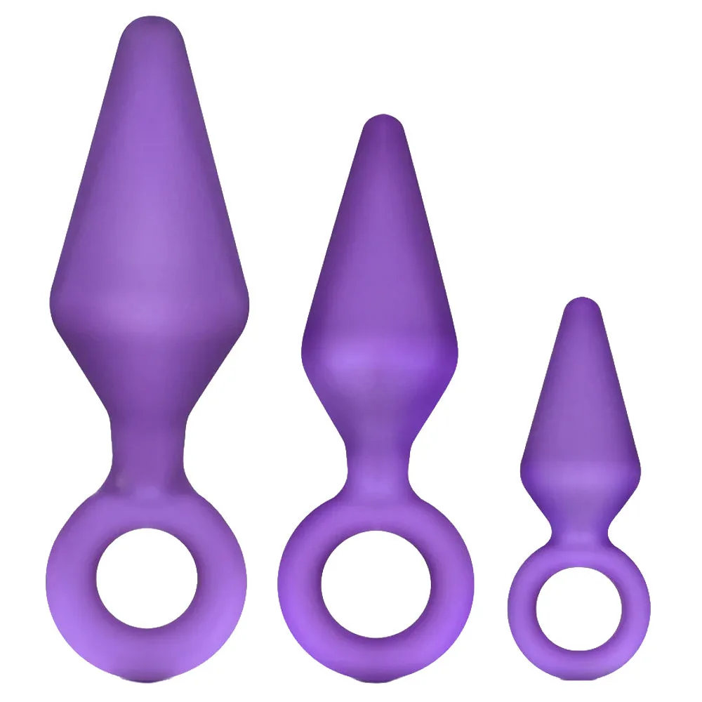 Luxe Candy Rimmer Plug Silicone Anal Training Kit