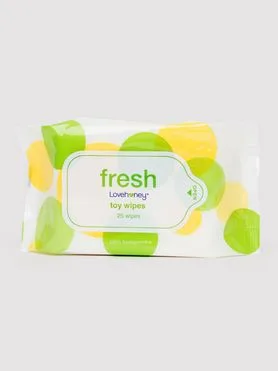 ทิชชู่เปียกของเล่นทางเพศย่อยสลายได้ Lovehoney Fresh (25 ชิ้น)