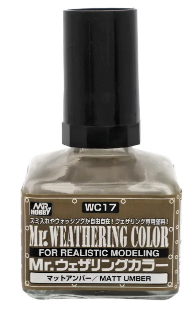 Mr Weathering Color WC17 - Filter Liquid Matt Amber
