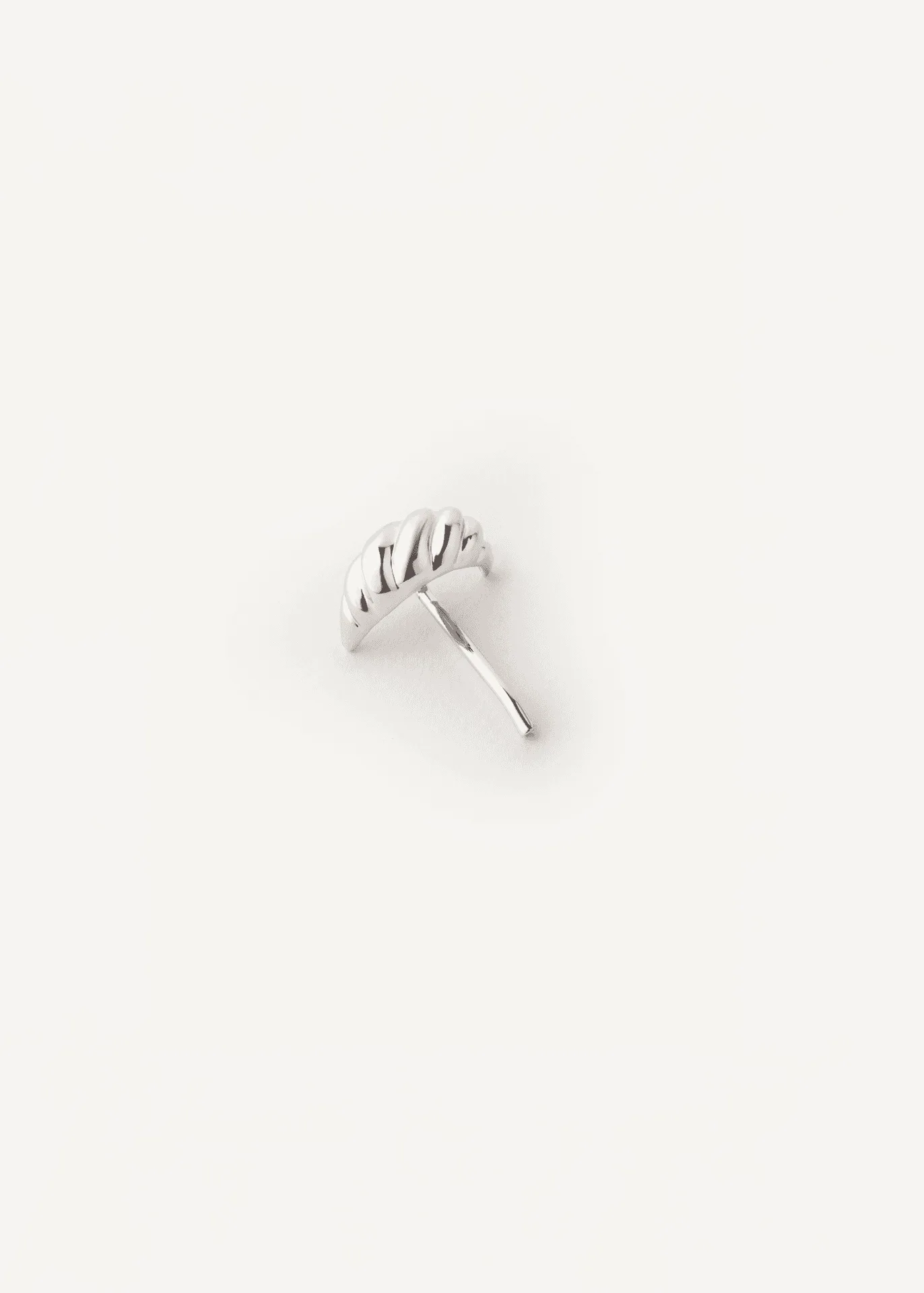 Pleated Hair Cuff in Silver