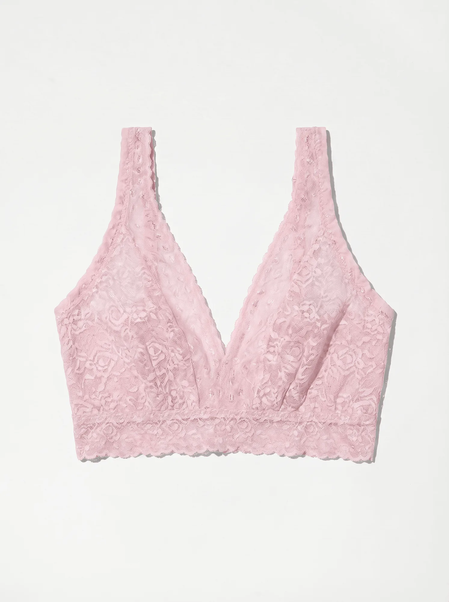 Curvy Lace Bralette - Candy Pink