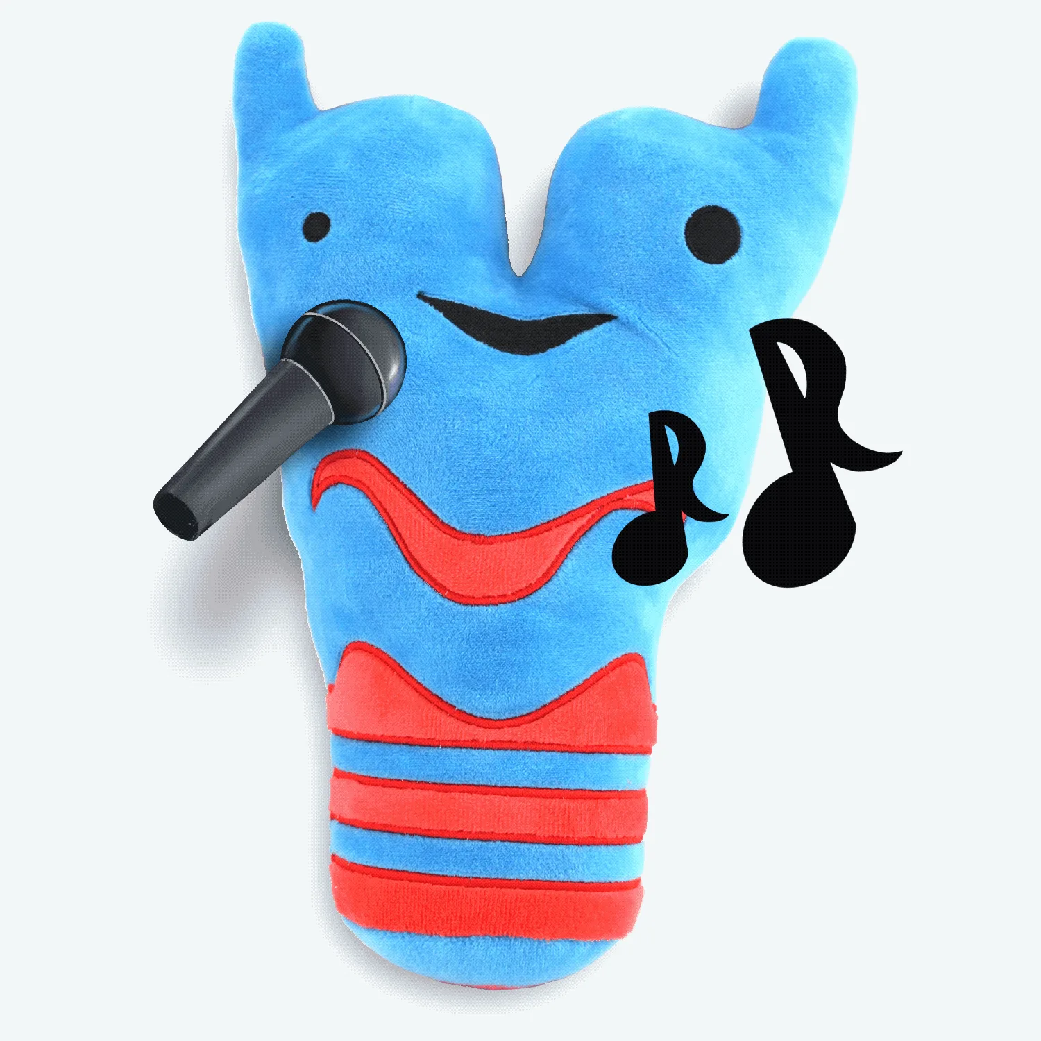 Peluche de tráquea + laringe | Peluche regalo de traqueostomía, cojín de órgano de peluche