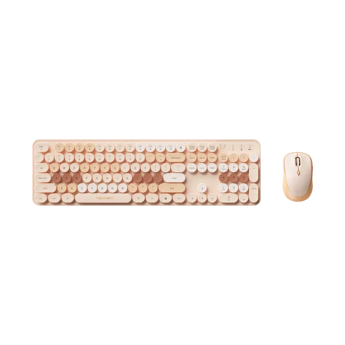TECKNET 컬러풀 무선 키보드 마우스 콤보 TK-KB044