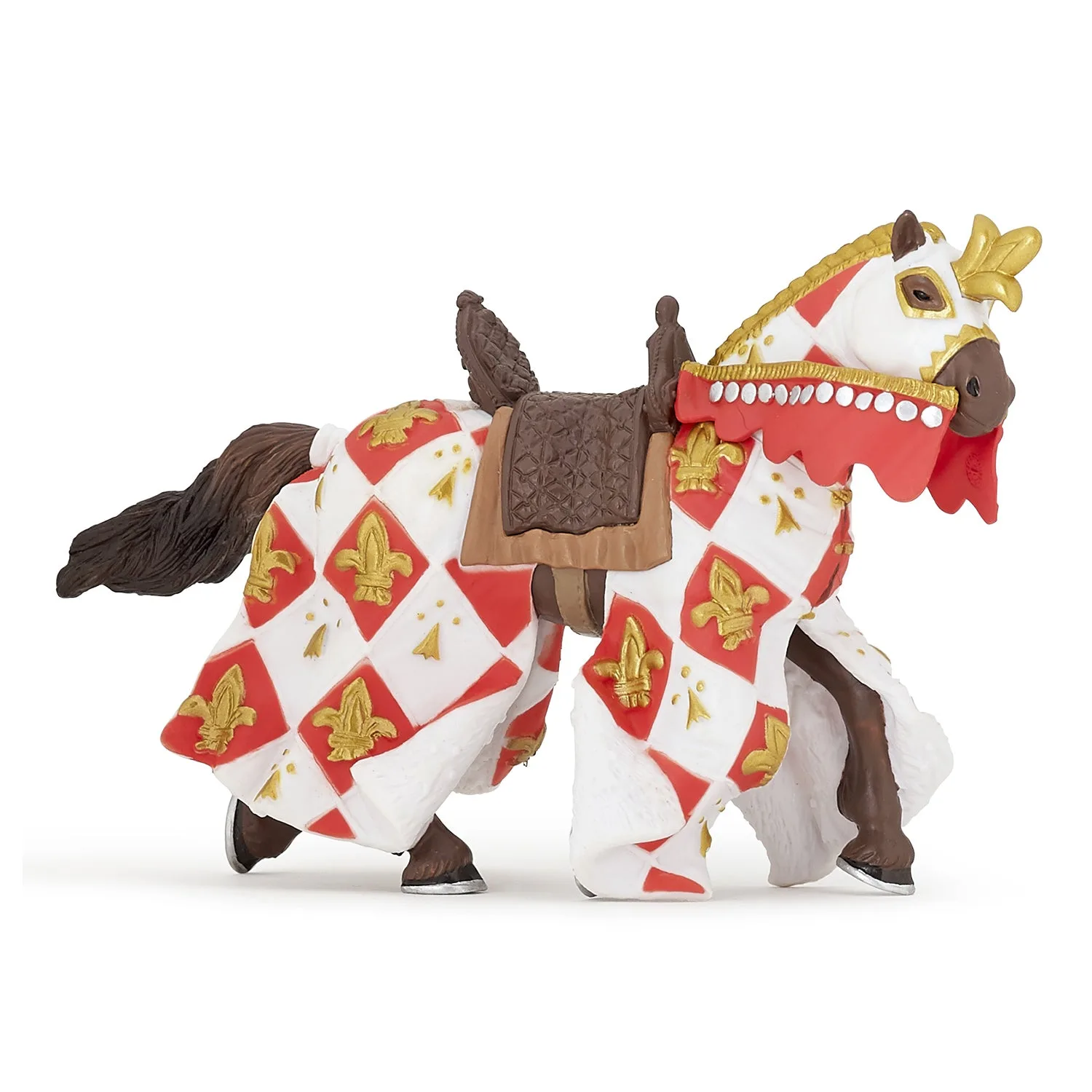 Figurina Cavallo bianco giglio